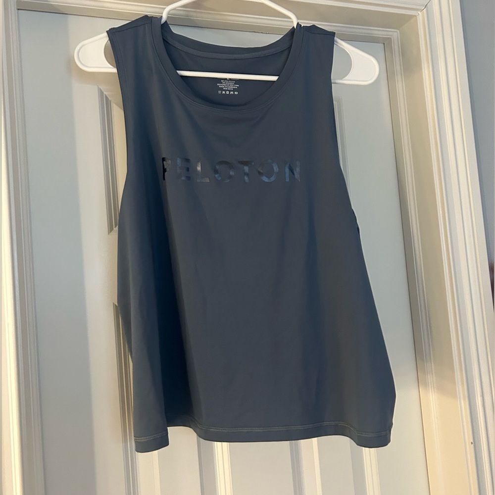Dark blue peloton tank